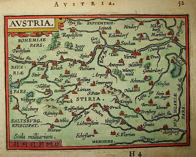 Ortelius Abraham (1528-1598) Austria 1601 Anversa, apud Ioannem Bapt. Vrientum